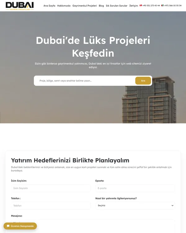 Dubai Yatırım Fırsatları