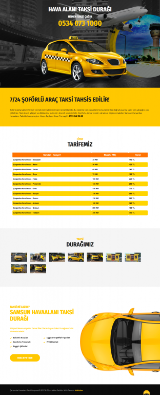 Samsun Havalimanı Taksi