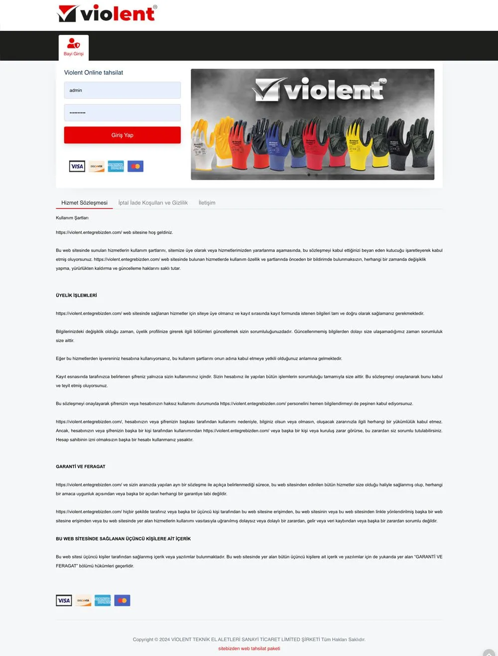 Violent Web Tahsilat